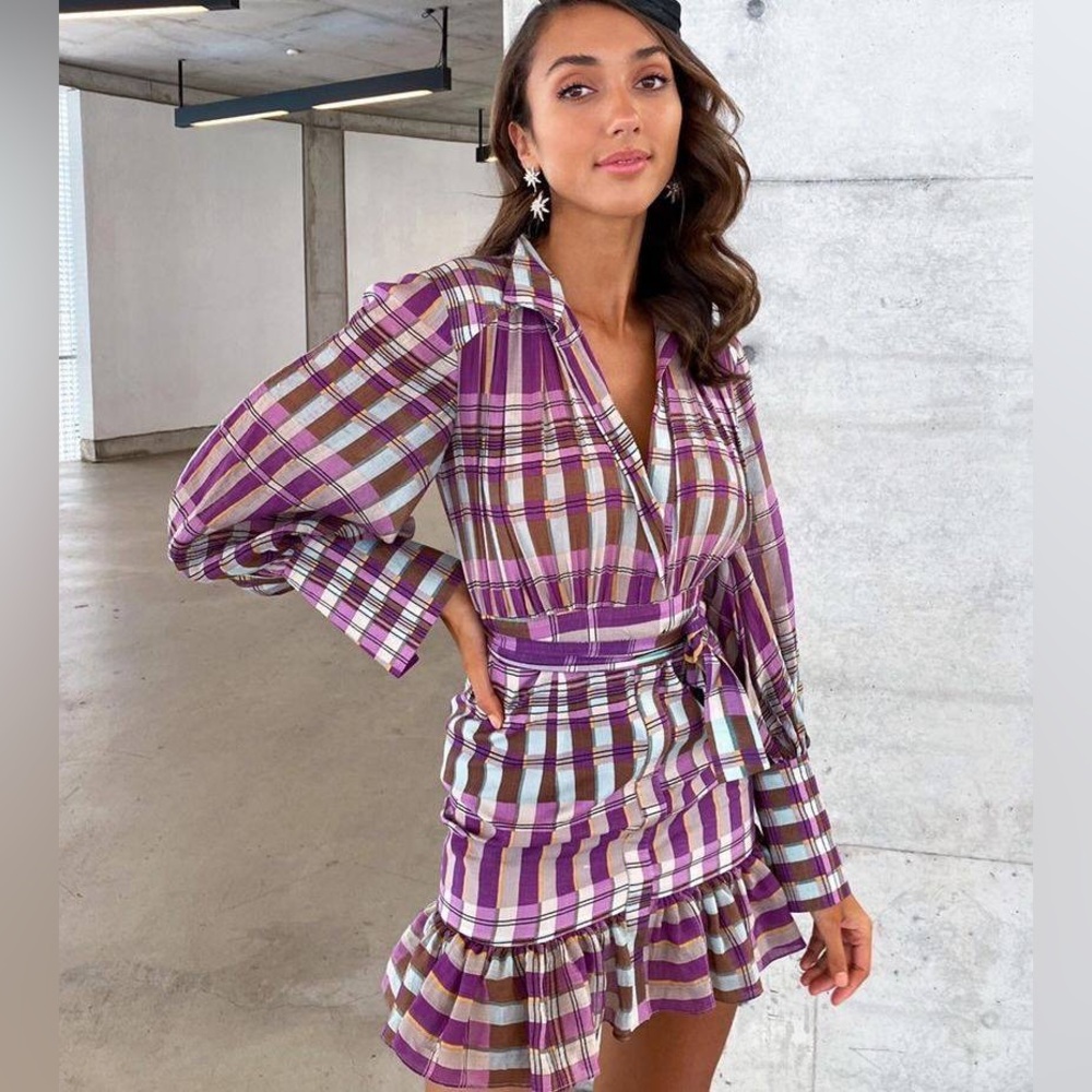 Shona Joy Leonora Balloon Sleeve Dress